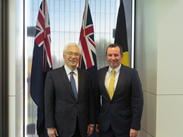 Ambassador Kusaka with Premier, Mark McGowan