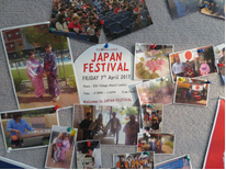 Information on the Japan Festival organised by the Japanese exchange students