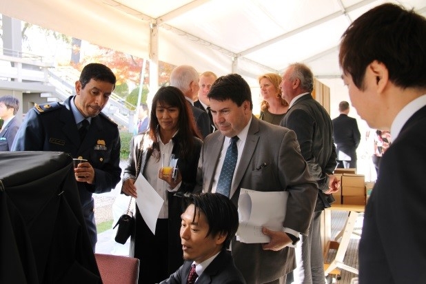 Exhibition by Japanese defence-related industries