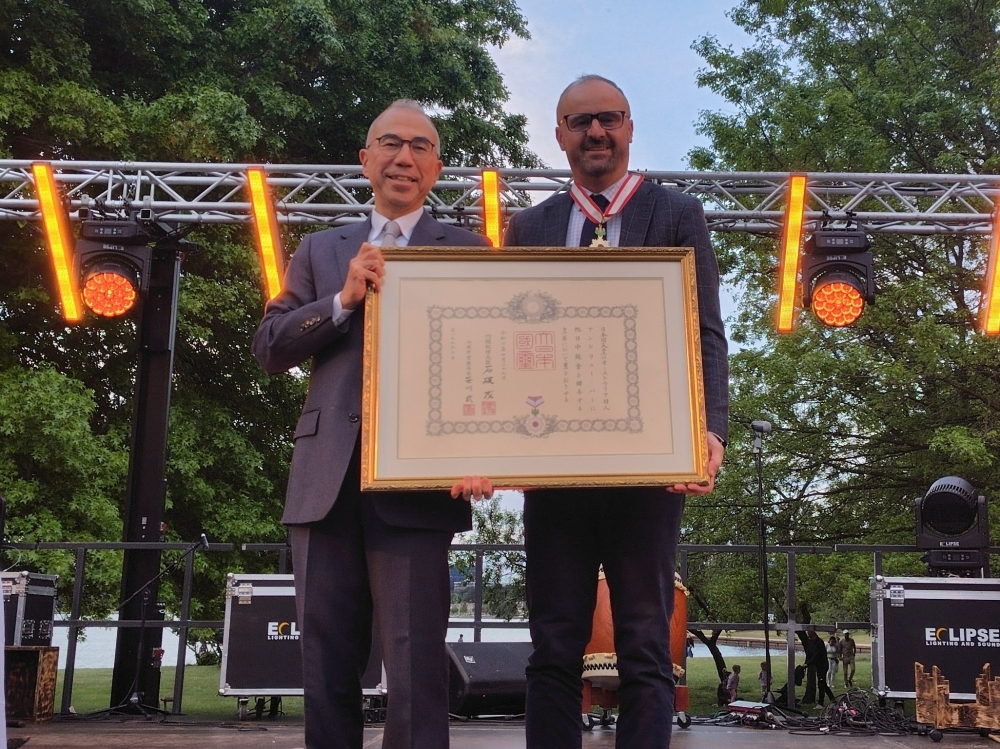 Ambassador Suzuki and Andrew Barr MLA