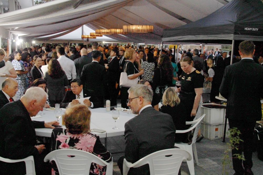 Guests enjoying the reception