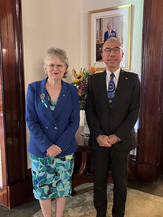 Ambassador with SA Governor Adamson